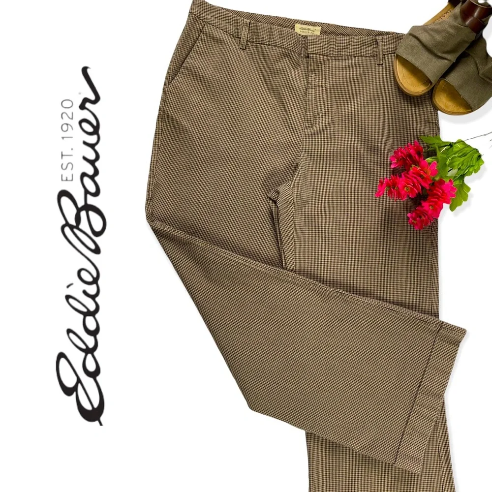 Eddie Bauer High Waisted Wide Leg Cuffed Pant